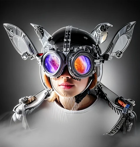 bicycle helmet,diving mask,cybernetics,motorcycle helmet,streampunk,steampunk,wearables,cyber glasses,cyborg,diving helmet,swimming goggles,biomechanical,goggles,respirator,drone pilot,personal protective equipment,diving equipment,ski helmet,construction helmet,pollution mask