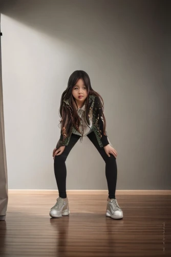 hip-hop dance,athletic dance move,squat position,lunge,korean fan dance,fighting stance,little girl running,figure skating,modern dance,squatting,equal-arm balance,sujeonggwa,child is sitting,to dance,child model,crouching,cardboard background,photographing children,3d figure,tracksuit