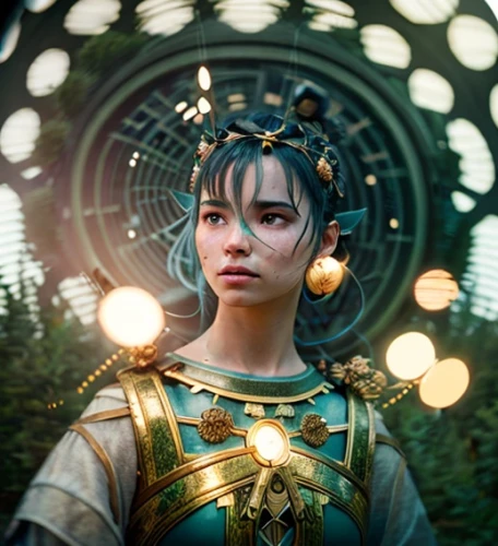 valerian,artemis,avatar,mystical portrait of a girl,shaman,goki,echo,artemisia,fantasy portrait,fantasia,laika,io,the enchantress,bjork,juno,fairy peacock,gara,odyssey,elven,luminous