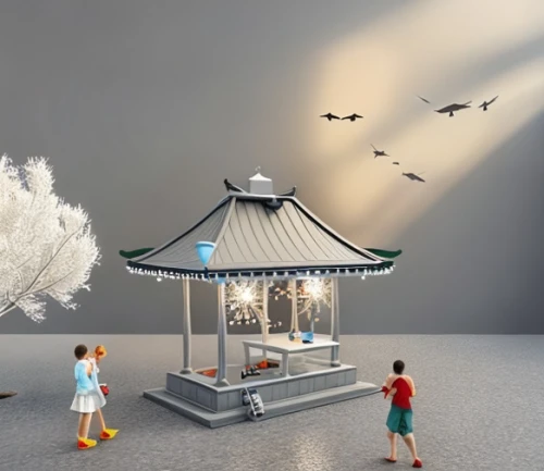 japanese paper lanterns,japanese lantern,japanese lamp,sky space concept,illuminated lantern,angel lanterns,japanese shrine,children's interior,bird cage,fairy lanterns,hanging lantern,pop up gazebo,lanterns,children's room,fishing tent,asian lamp,diorama,3d rendering,energy-saving lamp,bird kingdom