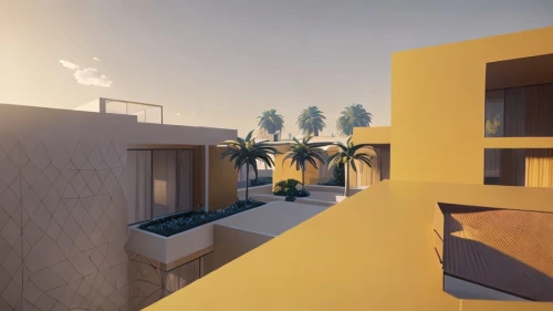 cubic house,block balcony,dunes house,modern house,cube stilt houses,3d rendering,modern architecture,render,blocks of houses,riad,roof terrace,3d render,3d rendered,cube house,courtyard,roof landscape,house roofs,sky apartment,rendering,polygonal