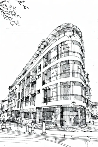 multistoreyed,croydon facelift,the boulevard arjaan,facade painting,kirrarchitecture,line drawing,appartment building,residences,street plan,glass facade,vedado,commercial building,hongdan center,facade panels,mono-line line art,facade insulation,apartment building,condominium,multi-storey,building