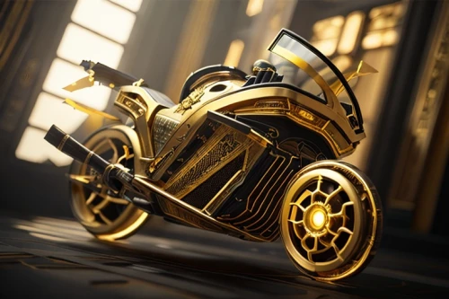 gold paint stroke,chariot,heavy motorcycle,gladiator,toy motorcycle,new vehicle,motorcycle,c-3po,world champion rolls,trumpet gold,tricycle,road roller,motorbike,gold trumpet,mk indy,centurion,trike,gold lacquer,scooter,3d car model