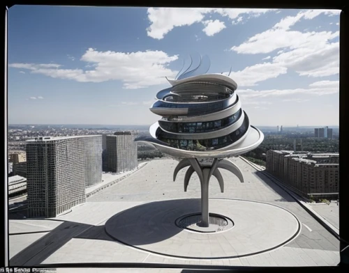 centrepoint tower,roof domes,futuristic architecture,helipad,hotel w barcelona,the observation deck,flying saucer,dish antenna,observation deck,bird tower,guggenheim museum,watertower,renaissance tower,sky city tower view,skyscapers,torre,penthouse apartment,sydney tower,costanera center,residential tower