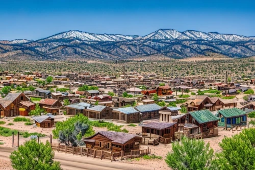 albuquerque,nevada,pueblo,american frontier,new mexico,wild west hotel,bogart village,high desert,pioneertown,wild west,western united states,colorado,oheo gulch,santa fe,aurora village,utah,wooden houses,anasazi,virginia city,barstow