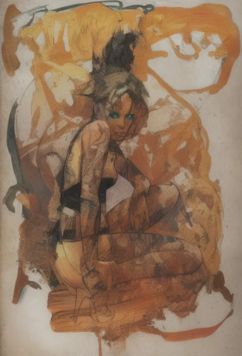 woman sitting,girl with a wheel,girl with cloth,oil stain,oilpaper,pastel paper,girl sitting,figure drawing,torn paper,finch in liquid amber,oil chalk,faun,woman holding pie,firedancer,fire dancer,sadhus,woman playing,khokhloma painting,child with a book,fragment