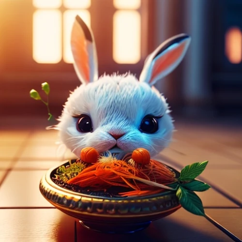 rabbit pulling carrot,little bunny,little rabbit,cute cartoon character,bun cha,bunny,bun,bunny on flower,rabbit,cute fox,carrot,ratatouille,olaf,love carrot,white bunny,baby bunny,baby playing with food,rabbit meat,daikon,white rabbit