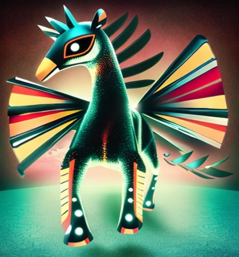 altiplano,kokopelli,carnival horse,3d crow,anthropomorphized animals,horus,roadrunner,animal figure,griffon bruxellois,garuda,peacock,aztec gull,toucan,griffin,sphinx pinastri,electric donkey,carousel horse,cuckoo-light elke,toco toucan,whimsical animals