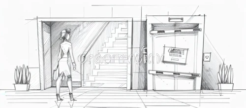 pantry,automated teller machine,vending machine,an apartment,elevator,house drawing,apartment,doorway,armoire,phone booth,home door,convenience store,storefront,door,refrigerator,vending machines,camera illustration,entry,telephone booth,house entrance