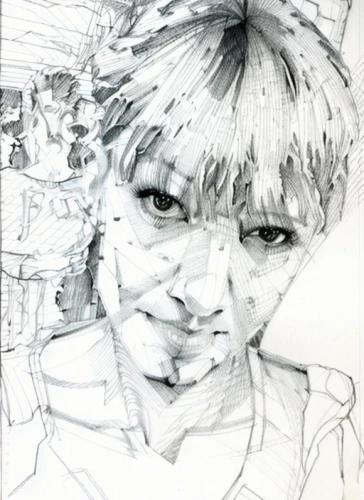 pencil and paper,graphite,pencil drawing,line drawing,ballpoint pen,pen drawing,child portrait,angel line art,mono-line line art,mono line art,kai,face portrait,biro,charcoal,camera drawing,sheet drawing,guk,ballpoint,ball point,mechanical pencil