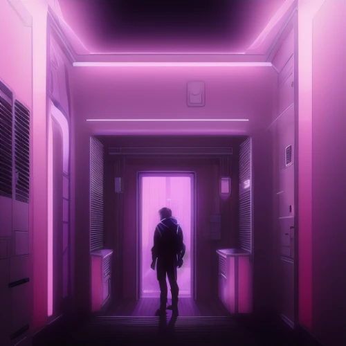 aesthetic,hallway,enter,passage,vapor,corridor,pink-purple,ultraviolet,hallway space,man in pink,purple wallpaper,empty hall,escape,alley,pink squares,pink october,hall of the fallen,backgrounds,entry forbidden,llenn