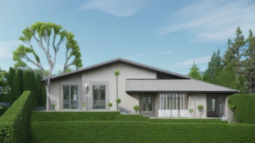 3d rendering,garden elevation,modern house,residential house,bungalow,grass roof,house shape,villa,holiday villa,mid century house,core renovation,house drawing,inverted cottage,model house,render,frame house,small house,prefabricated buildings,floorplan home,eco-construction