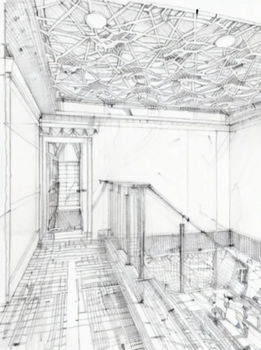 ceiling construction,wireframe graphics,wireframe,frame drawing,core renovation,hallway space,structural plaster,scaffold,ventilation grid,formwork,drywall,3d rendering,construction set,under construction,technical drawing,underconstruction,blueprints,ceiling ventilation,renovation,construction site