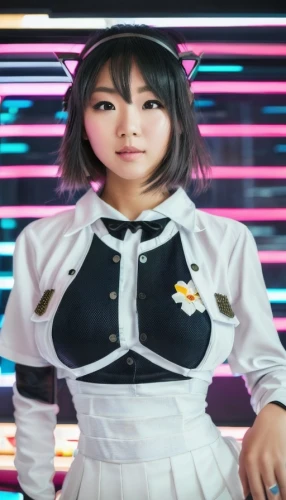 japanese idol,siu mei,青龙菜,honmei choco,pi mai,checkered background,bolero jacket,portrait background,xiaochi,fuki,sakura,disco,hong,japanese sakura background,pink background,retro girl,xiangwei,korea,jukebox,koto