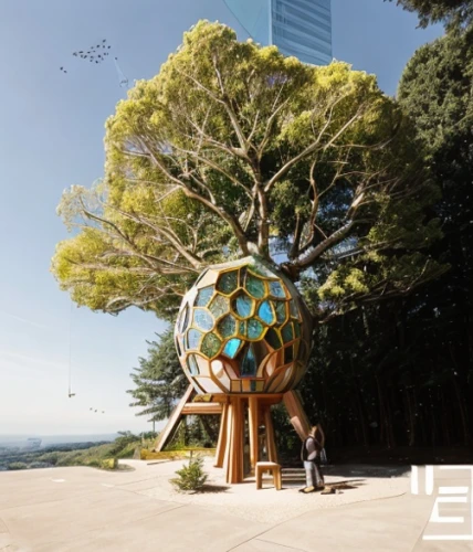 mother earth statue,planet eart,eco hotel,environmental art,ecoregion,nest easter,namsan mountain,eco-construction,eros statue,cão da serra de aires,pacifier tree,public art,exo-earth,parque estoril,sphere,social,ecological sustainable development,wondertree,globe flower,namsan,Architecture,General,Modern,Classical Whimsy,Architecture,General,Modern,Classical Whimsy