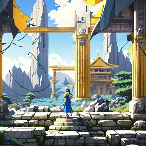 meteora,victory gate,yellow and blue,torii,the golden pavilion,golden pavilion,ruins,shrine,bastion,background with stones,background image,nagasaki,bird kingdom,fantasia,alibaba,ancient city,backgrounds,the ruins of the,hanging temple,kingdom,Common,Common,Japanese Manga,Common,Common,Japanese Manga,Common,Common,Japanese Manga