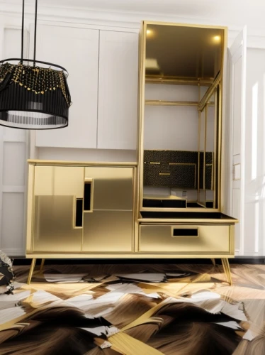 gold lacquer,gold foil corner,gold paint stroke,gold foil shapes,metal cabinet,gold wall,luxury home interior,interior modern design,sideboard,modern decor,interior decoration,chiffonier,gilding,search interior solutions,dark cabinetry,luxury accessories,gold foil laurel,dark cabinets,gold paint strokes,gold foil