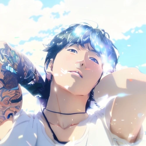 summer sky,blue sky,bright sun,sunshine,sky,summersun,sun god,adonis,sun shine,blue sky clouds,sky butterfly,sunlight,ren,sun ray,anime boy,shouta,blue sky and clouds,hinata,blu,celestial,Common,Common,Japanese Manga,Common,Common,Japanese Manga