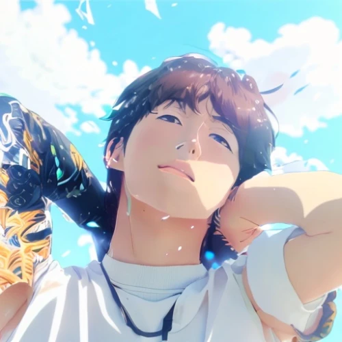 summer sky,blue sky,sunshine,bright sun,euphonium,clear sky,looking up,sun shine,sky,summersun,blue sky clouds,sunlight,daydream,sun ray,blue sky and clouds,osomatsu,sunny day,sunray,shouta,summer day,Common,Common,Japanese Manga,Common,Common,Japanese Manga