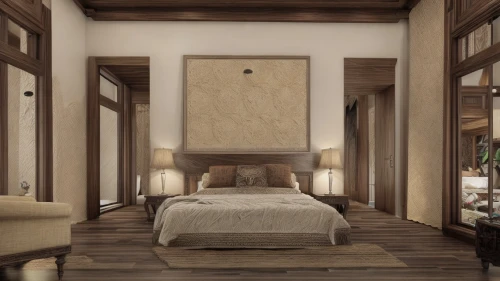 3d rendering,luxury home interior,japanese-style room,wooden beams,guest room,sleeping room,interior decoration,room divider,render,interior design,boutique hotel,interior decor,ornate room,patterned wood decoration,stucco ceiling,bedroom,modern room,canopy bed,great room,casa fuster hotel,Interior Design,Bedroom,Tradition,Spanish Opulence,Interior Design,Bedroom,Tradition,Spanish Opulence