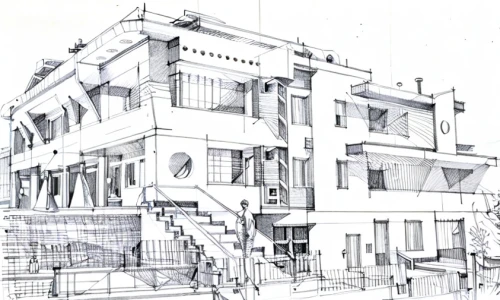 house drawing,renovation,tenement,facade insulation,facade painting,multistoreyed,habitat 67,scaffold,multi-storey,architect plan,building work,multi-story structure,athens art school,japanese architecture,tsukemono,kirrarchitecture,reconstruction,fire escape,model house,building construction