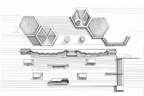 architect plan,school design,honeycomb structure,multi-story structure,orthographic,building honeycomb,roof structures,cube stilt houses,dish rack,house drawing,skeleton sections,archidaily,technical drawing,roof truss,stage design,building structure,folding roof,outdoor structure,kirrarchitecture,kitchen design
