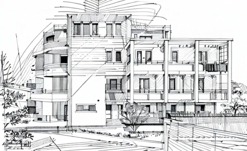 house drawing,habitat 67,kirrarchitecture,line drawing,an apartment,balconies,apartment building,arhitecture,garden elevation,multi-story structure,mono-line line art,multi-storey,apartments,architect plan,residential,cubic house,apartment block,residential tower,condominium,houses clipart