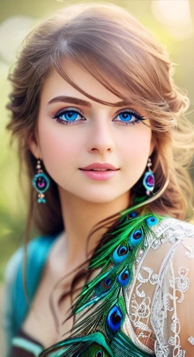 princess anna,celtic woman,fairy tale character,miss circassian,romantic look,celtic queen,princess sofia,women's eyes,faery,mystical portrait of a girl,faerie,jeweled,fairy peacock,elven,fairy queen,3d fantasy,doll's facial features,fantasy portrait,elsa,blue eyes,Game&Anime,Manga Characters,Peacock,Game&Anime,Manga Characters,Peacock