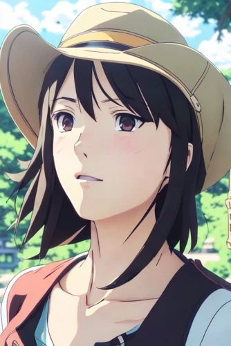 high sun hat,summer hat,sun hat,ordinary sun hat,straw hat,mock sun hat,yamada's rice fields,hinata,girl wearing hat,euphonium,coconut hat,sun hats,yellow sun hat,baseball cap,hat,beret,the hat-female,countrygirl,erika,matsuno,Common,Common,Japanese Manga,Common,Common,Japanese Manga