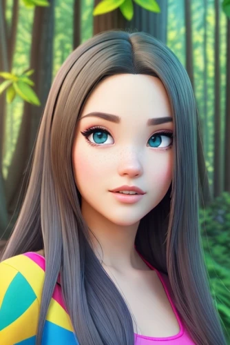 forest background,3d model,maya,sweet birch,princess anna,cute cartoon character,mulan,animated cartoon,girl with tree,children's background,rapunzel,android game,natural cosmetic,agnes,portrait background,3d rendered,anime 3d,3d fantasy,doll's facial features,fairy tale character,Common,Common,Cartoon,Common,Common,Cartoon
