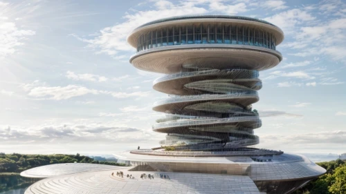 futuristic architecture,observation tower,buzludzha,futuristic art museum,the observation deck,cellular tower,messeturm,observation deck,bird tower,sky space concept,flying saucer,solar cell base,stone pagoda,mushroom island,helix,olympia tower,steel tower,electric tower,residential tower,jeju,Architecture,General,Futurism,Futuristic 14,Architecture,General,Futurism,Futuristic 14