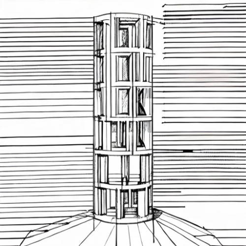 multi-story structure,loading column,residential tower,high-rise building,kirrarchitecture,renaissance tower,steel tower,skyscraper,pillar,electric tower,cylinder,nonbuilding structure,bookcase,orthographic,column,column chart,multi-storey,observation tower,building structure,archidaily