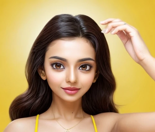 yellow background,indian celebrity,indian,indian girl,natural cosmetic,oil cosmetic,lemon background,portrait background,east indian,kamini kusum,kamini,indian woman,yellow,eurasian,women's cosmetics,tiktok icon,pooja,sari,yellow brown,yellow and black,Common,Common,Natural,Common,Common,Natural