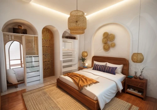 canopy bed,sleeping room,bedroom,guest room,interior decoration,contemporary decor,riad,great room,stucco ceiling,interior decor,moroccan pattern,boutique hotel,ornate room,stucco wall,interior design,guestroom,home interior,modern room,modern decor,room divider