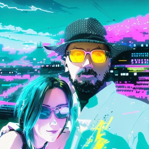 digiart,cyberpunk,father and daughter,tokyo ¡¡,vegas,anime 3d,would a background,edit,uv,albuquerque,las vegas,miami,aesthetic,kojima,neon ghosts,80s,father daughter,higheels,art background,vice,Common,Common,Japanese Manga,Common,Common,Japanese Manga