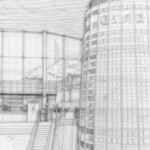 wireframe graphics,wireframe,tokyo station,osaka station,hotel lobby,lotte world tower,hyatt hotel,office line art,glass facades,glass building,kirrarchitecture,umeda,pencils,glass facade,house drawing,sheet drawing,japanese architecture,office buildings,south station,sky city