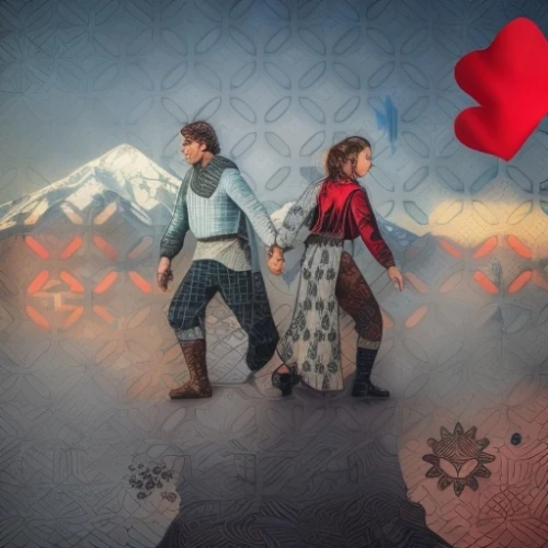 throughout the game of love,valentines day background,shepherd romance,little boy and girl,two hearts,chasm,bokeh hearts,vintage boy and girl,heart background,heart in hand,valentine calendar,valentine background,meeple,fairy tale icons,game illustration,two people,the luv path,valentine's card,lindos,valentine banner,Common,Common,Film,Common,Common,Film