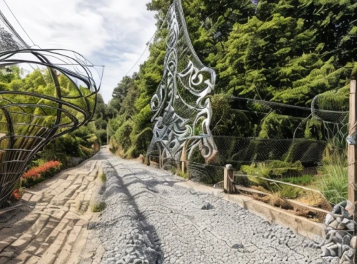 wire fencing,wire sculpture,chain-link fencing,ribbon barbed wire,electric fence,wire mesh fence,wire fence,garden sculpture,wire rope,sculpture park,barbed wire,wire mesh,wire entanglement,steel sculpture,electrical lines,underground cables,nato wire,irrigation system,environmental art,plant tunnel