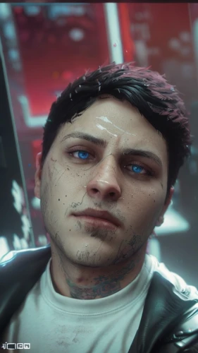 shepard,the face of god,emo,crying man,cgi,cyborg,io,john doe,cyberpunk,adam,michael,society finch,ps3,abel,vendetta,ps4,kapparis,man,male character,alpha,Common,Common,Game