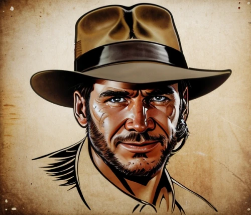 indiana jones,drover,sheriff,western,el capitan,vector illustration,stetson,wild west,western film,brown hat,vector graphic,twitch icon,gunfighter,american frontier,vector art,lincoln blackwood,che,custom portrait,portrait background,png image,Realistic,Movie,Warzone