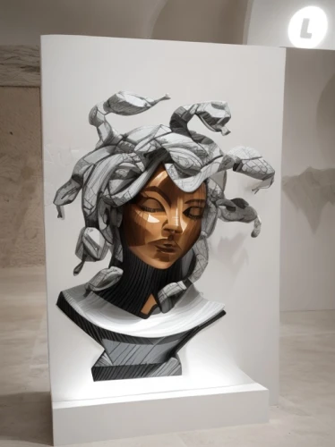 medusa,png sculpture,woman sculpture,medusa gorgon,allies sculpture,steel sculpture,raven sculpture,paper art,fountain head,3d model,scrap sculpture,skull statue,sculpture,skull sculpture,bust of karl,3d figure,computer art,gorgon,facial tissue holder,sculptor,Product Design,Furniture Design,Modern,Geometric Luxe