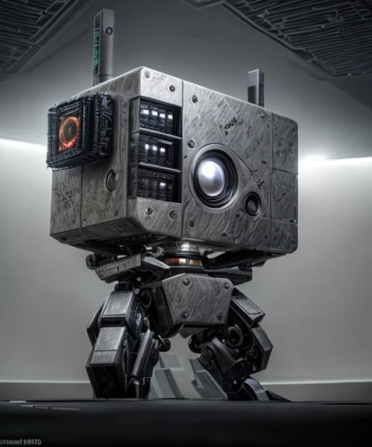 military robot,robot in space,camera stand,minibot,movie projector,industrial robot,boombox,barebone computer,mars rover,old elektrolok,ghetto blaster,moon rover,robot eye,at-at,radio-controlled toy,film projector,robot,pioneer 10,srl camera,bot,Common,Common,Photography