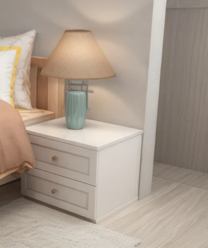 bedside table,nightstand,bedside lamp,soft furniture,baby changing chest of drawers,end table,infant bed,baby room,room newborn,danish furniture,3d rendering,bed frame,guestroom,table lamp,guest room,bedroom,baby bed,changing table,wooden mockup,3d render