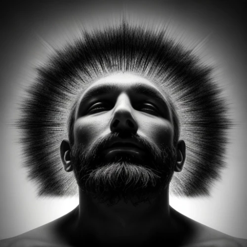 shamanic,man portraits,shaman,shamanism,self hypnosis,sadhu,silhouette of man,thinking man,headdress,indian sadhu,feather headdress,mind-body,fractalius,conceptual photography,management of hair loss,photo manipulation,photomanipulation,consciousness,self-consciousness,beard flower,Common,Common,Natural