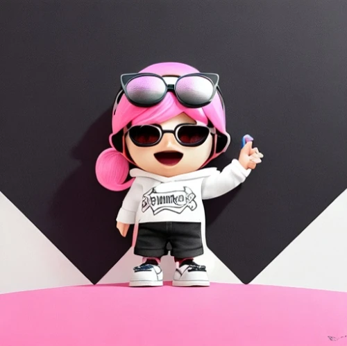 fashion doll,harajuku,fashion dolls,fashion girl,artist doll,funko,fashionable girl,kotobukiya,anime japanese clothing,pubg mascot,fashionista,hiphop,designer dolls,pink vector,rapper,rockabella,3d figure,fashionable,pink background,yo-kai,Common,Common,Cartoon