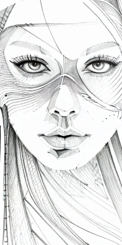 eyes line art,woman's face,scribble lines,woman face,wireframe,mono line art,line drawing,wireframe graphics,pencil lines,veil,line-art,mono-line line art,female face,digital drawing,head woman,face,nostril,digital illustration,line art,sheet drawing,Design Sketch,Design Sketch,Pencil Line Art