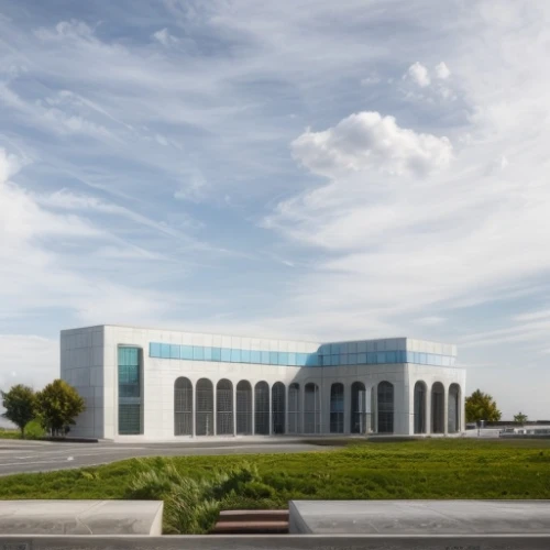 biotechnology research institute,new building,performing arts center,supreme administrative court,mercedes museum,data center,assay office,corona test center,national cuban theatre,regulatory office,new city hall,modern building,research institute,sewage treatment plant,chancellery,company building,office building,kettunen center,religious institute,public library,Architecture,General,Modern,Creative Innovation