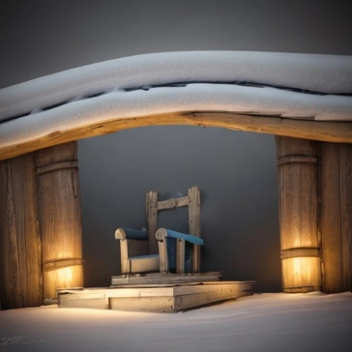 snow shelter,snowhotel,snowy still-life,ice hotel,christmas manger,winter house,christmas fireplace,3d render,the manger,fireplace,snow scene,snow house,nordic christmas,snow bridge,igloo,finnish lapland,wooden sauna,ski station,new concept arms chair,christmas mock up