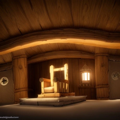 wooden sauna,attic,3d render,wood doghouse,cabin,3d rendering,wooden beams,wooden mockup,3d rendered,lodge,visual effect lighting,log cabin,sleeping room,snowhotel,log home,sauna,chamber,the cabin in the mountains,playhouse,crown render