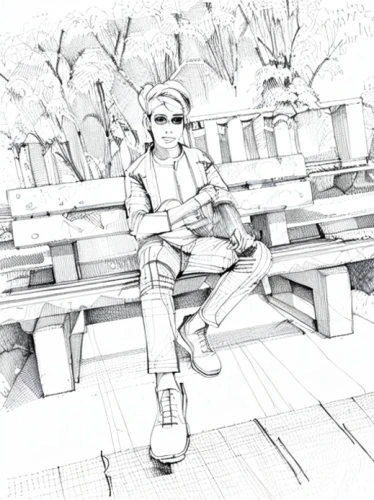 man on a bench,park bench,male poses for drawing,coloring page,outdoor bench,bench,camera illustration,benches,girl sitting,game drawing,picnic table,mono-line line art,baseball drawing,line-art,garden bench,child in park,mono line art,coloring pages kids,game illustration,hand-drawn illustration,Design Sketch,Design Sketch,Hand-drawn Line Art